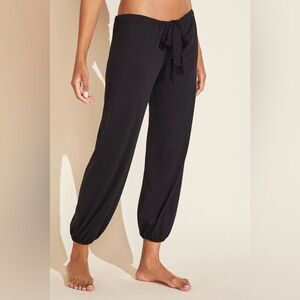 Eberjey women’s NWT black heather cotton blend cropped pant